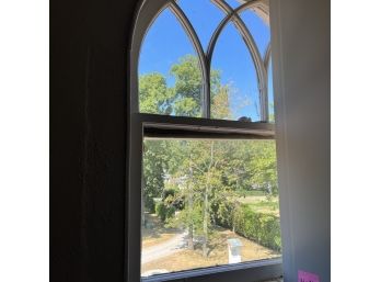 A Wood Arched Window - Original To  - 3rd Floor