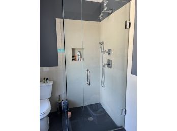 A Frameless Glass Shower Enclosure (bath 2-3)