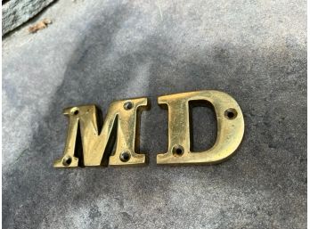 Two English Brass Letters