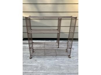 A Stylish And Sturdy Metal Open Shelf
