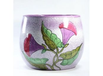A Large Colorful Ceramic Jardiniere Planter