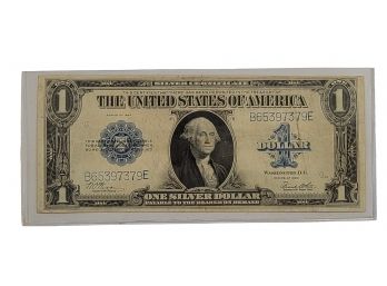 SERIES OF 1923 BLUE SEAL DOLLAR BILL GOOD CONDITION