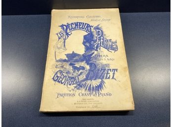 Les Pecheurs De Perles Opera En 3 Actes De M. Carre & Cormon (Editions Choudens Paris) By Georges Bizet.