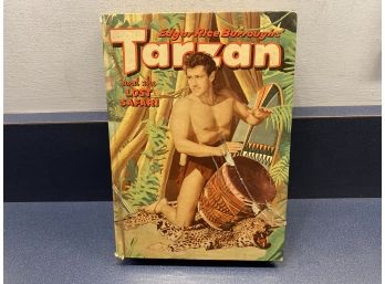 Edgar Rice Burrough's Tarzan And The Lost Sarari. 282 Illustrated Hard Cover Children's Book Publ In 1957.