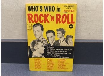 Who's Who In Rock 'n Roll. Fotos And Bios Of Over 200 Stars. Elvis Presley. 96 ILL Page SC Book Publ. In 1958.