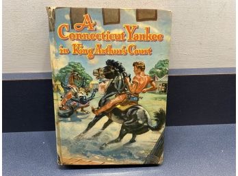 A Connecticut Yankee In King Arthur's Court. 284 Page ILL Hard Cover Children's Book In DJ Published 1955.
