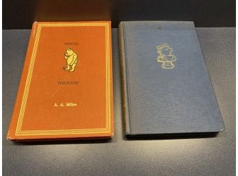 Winnie The Pooh. By A. A. Milne. Two Hard Cover Books. One In English And One In French. Both Published 1961.