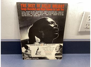 The Best Of Billie Holiday Songbook. 48 Page Illustrated Soft Cover Book Published In 1962.