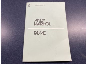 Andy Warhol. Fame. 56 Page Soft Cover Book Published In 1975.