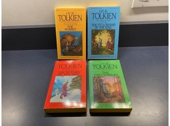 J. R. R. Tolkien. The Lord Of The Rings. The Hobbit And Parts 1, 2, And 3 In Slip Box. 1973 Ballantine Books.