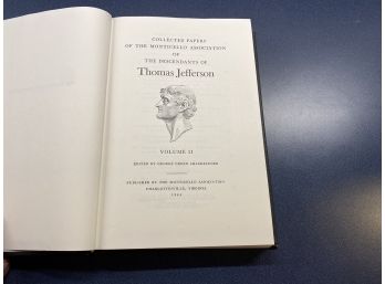 Thomas Jefferson. Collected Papers Of The Monticello Association Of The Descendants. Volume II. 1984.