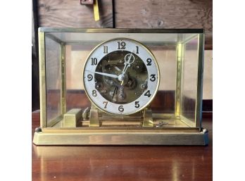 Cuckoo Clock Mfg Co Style King Brass Mantel Clock - 1960s