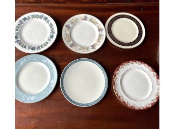 A Collection Of Various China Pattern Bread And Butter Plates
