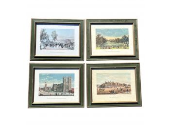 A Set Of Decorative Off Set Lithograph Reproductions Of English Paintings - London Scenes - 20 X 15
