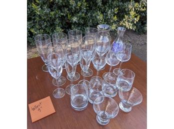 An Assortment Of Glassware - Various Sizes And Styles