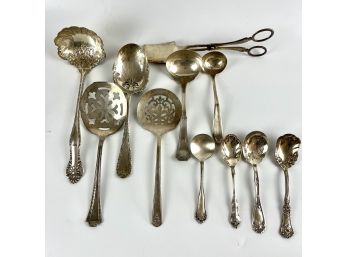 11 Collection Of Silver Plate Serving Pieces - Some Sheffield, Rogers And More