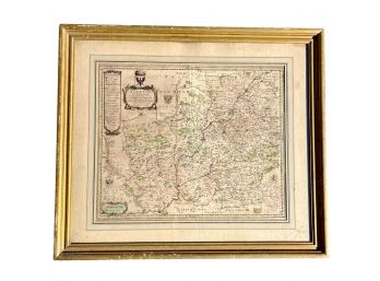 Antique Map - Silesia Inferior -  Scultetus (1603-1664) - German/Prussian Region - Framed