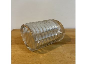 An Antique Art Deco Crystal Box - Once Called A Cigarette Box