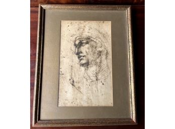A Framed Print - Michaelangelo's Study Of St. James - 15 X 18