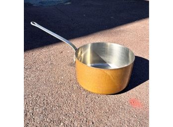 An Oversized Professional Copper Pot - Dented - 14'