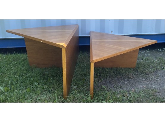 Two Modern Triangle Low Tables