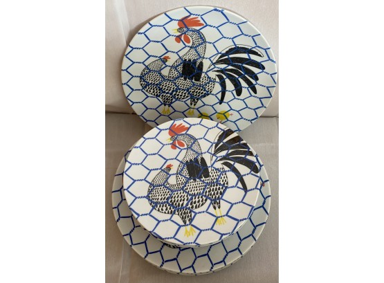 Plastic Rooster Plates