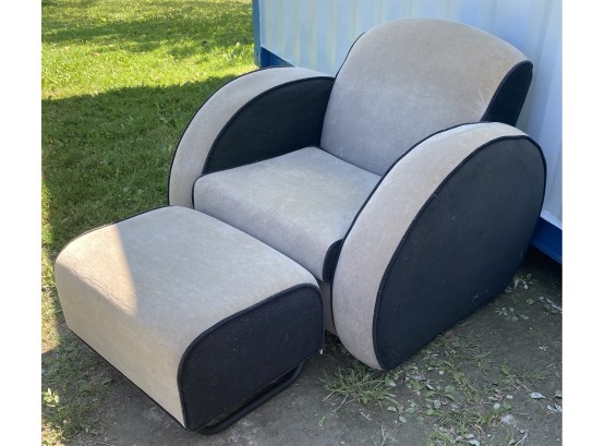Very Cool Club Chair And Ottoman