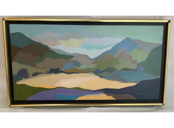 Framed Oil On Canvas St. Marten By JoAnne Young