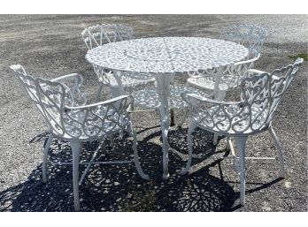 Aluminum Garden Table And Four Chairs