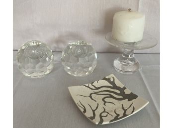 Candle Holders- One Is Steuben