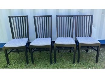 Set If Four Black Ikea Chairs