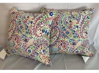 Two Newport Primary Color Pillows