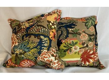 Two Oriental Style Pillows