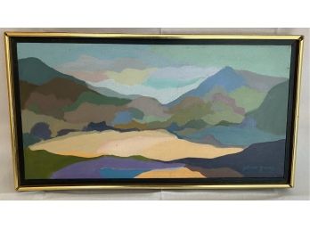 Framed Oil On Canvas St. Marten By JoAnne Young