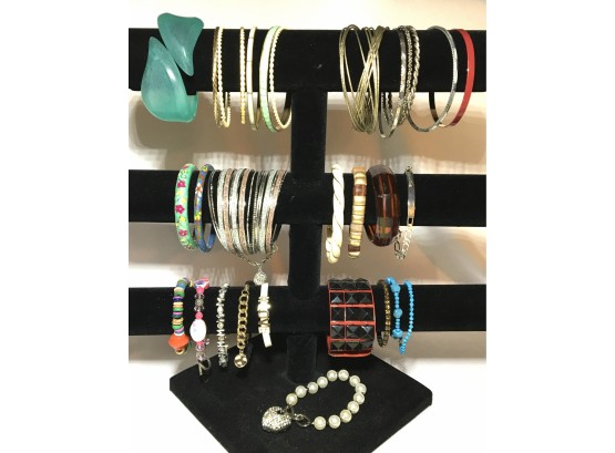 Collection Of Estate Bracelets - 30 Pieces Including Cloisonne