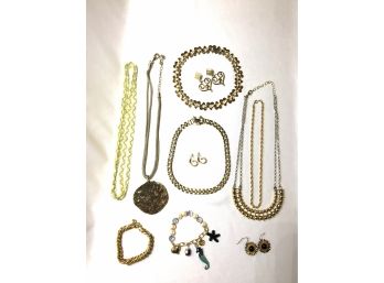 Collection Of Gold-tone Jewellery - 11 Pieces