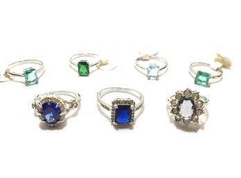 Retail Grouping Of Ladies Rings Including 18 KT Gold Plated