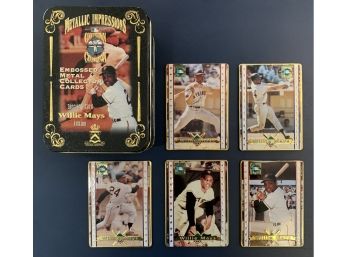 1995 Cooperstown Collection Metallic Impressions Special 5-Card Willie Mays Edition