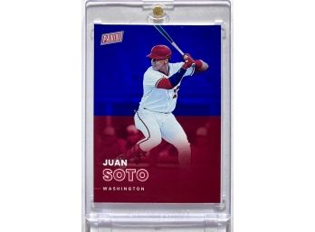 Juan Soto 2022 Panini-The National Silver Pack Blue Foil SSP /50