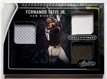 Fernando Tatis Jr. 2022 Absolute Baseball 'Tools Of The Trade' Tri-Color Patch SP /199