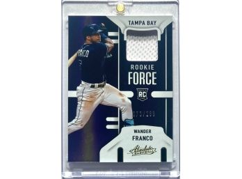 Wander Franco RC 2022 Absolute Baseball 'Rookie Force' Purple Game Worn Patch /299