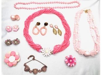 Collection Of Pink Jewellery