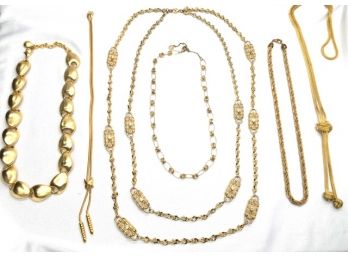 Collection Of Gold-tone Necklaces