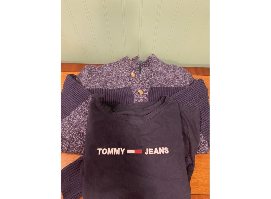 Boys Tommy Hilfiger Sweater And Tee Shirt