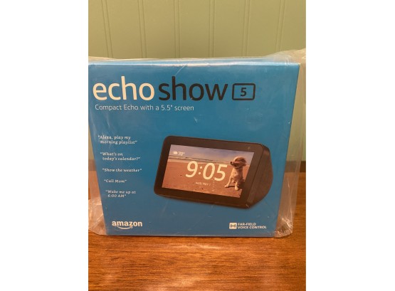Echo Show 5, New In The Package, Never Used