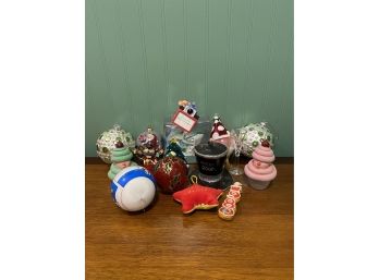Large Lot Of Misc Christmas And Holiday Ornaments Including Millennium Ornaments