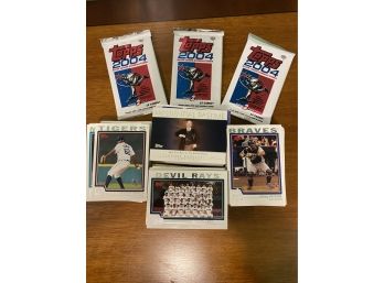 Lot Of Baseball Cards With Some Unopened Packs Topps 2004