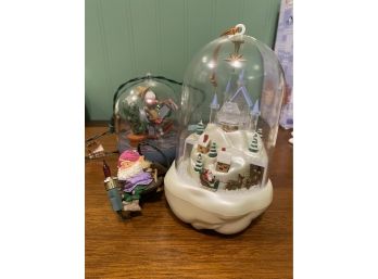 Assortment Of Christmas Ornaments That Light Up