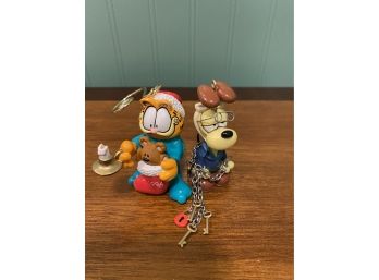 Hard To Find Christmas Ornaments Garfield And Odie With One Dated 1994