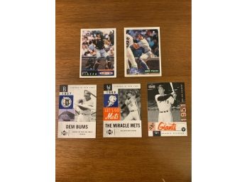 Mike Piazza NY Mets Legends Lot Of 5 Baseball Trading Cards By Upper Deck And Topps 2001